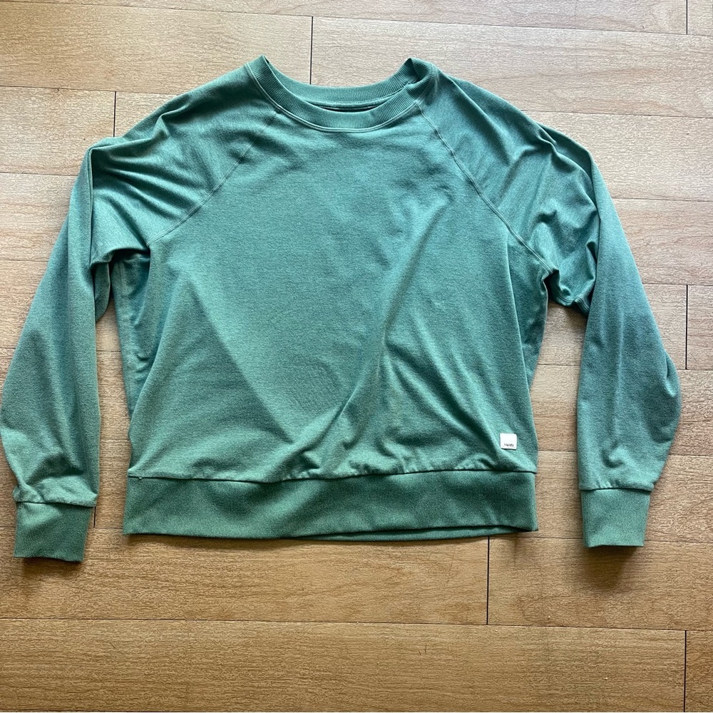 Green Vuori Long Sleeve Crew